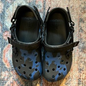Post Malone Crocs | black and blue camo | New